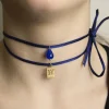Lebole Maison Collana Tessuto Torii Blu