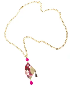 Lebole Maison Collana Ventaglio Fucsia