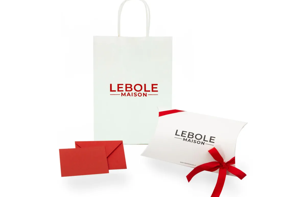 Lebole Maison Confezione Regalo Shopper Rossa