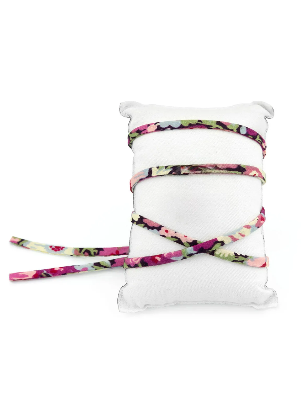 Lebole Maison Nastro Tessuto Fiore Fucsia E Nero