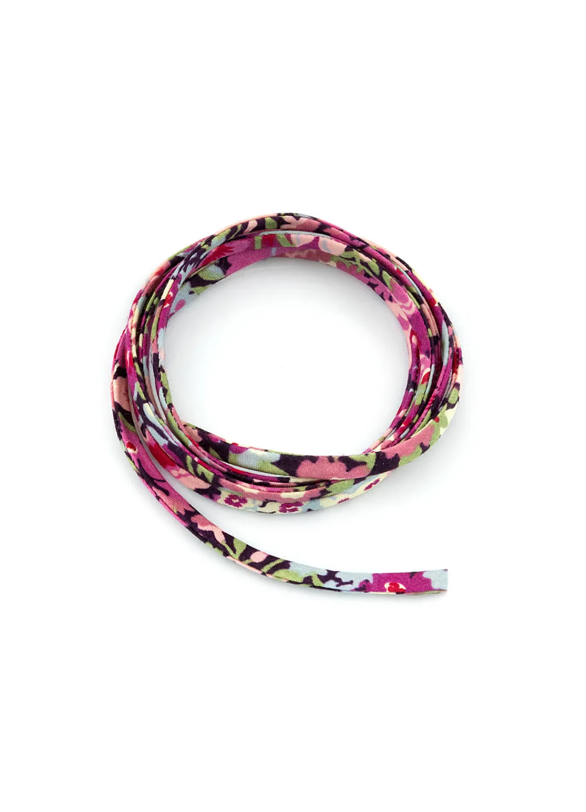 Lebole Maison Nastro Tessuto Fiore Rosa E Fucsia