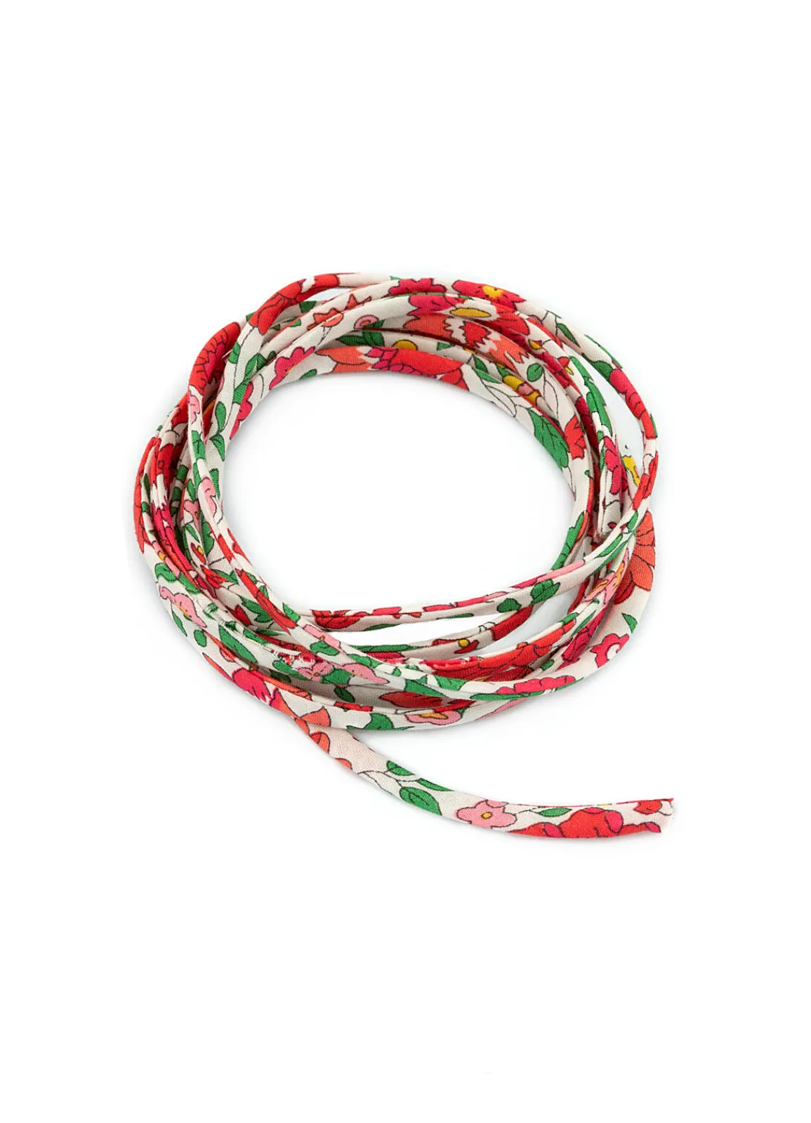 Lebole Maison Nastro Tessuto Fiore Rosso E Verde
