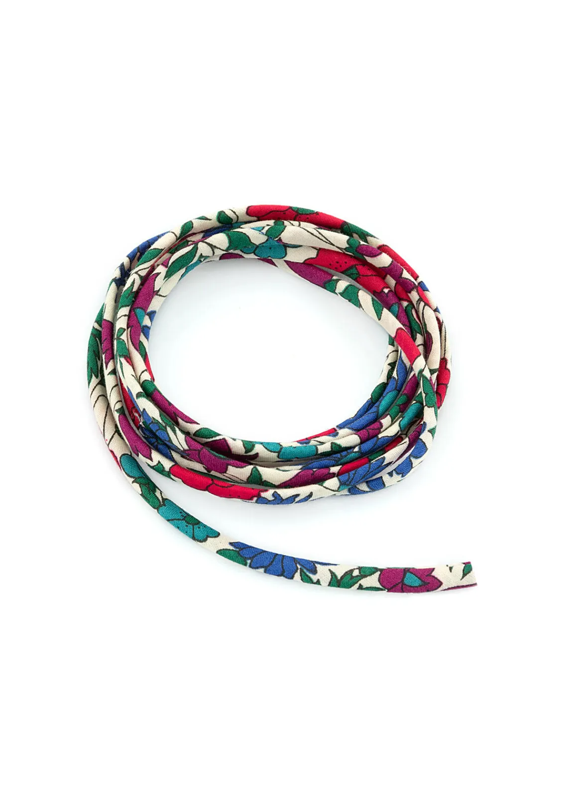 Lebole Maison Nastro Tessuto Fiore Verde Rosso E Azzurro