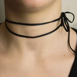 Lebole Maison Nastro Tessuto Satin Nero