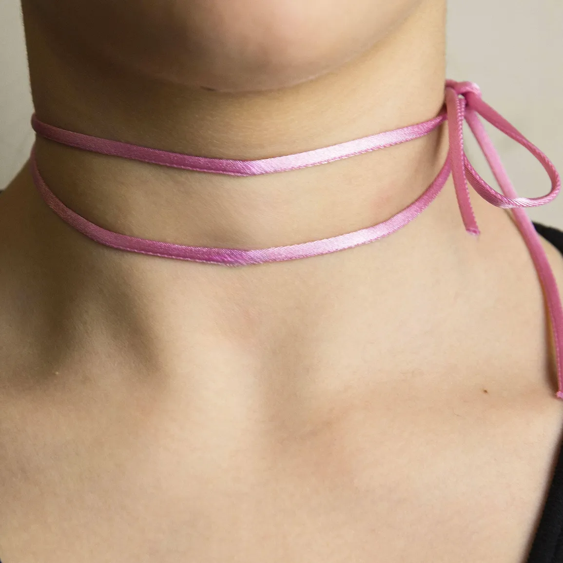 Lebole Maison Nastro Tessuto Satin Rosa