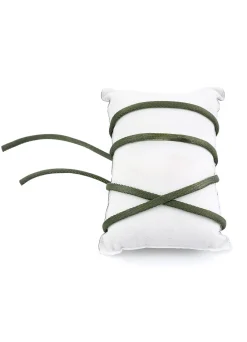 Lebole Maison Nastro Tessuto Satin Verde Scuro