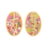 Lebole Maison Orecchini Amicizia Clips Ovale Rosa