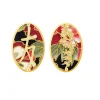 Lebole Maison Orecchini Amicizia Clips Ovale Nero