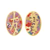 Lebole Maison Orecchini Amicizia Clips Ovale Lilla