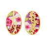Lebole Maison Orecchini Amicizia Clips Ovale Fucsia
