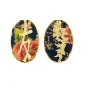 Lebole Maison Orecchini Amicizia Clips Ovale Blu