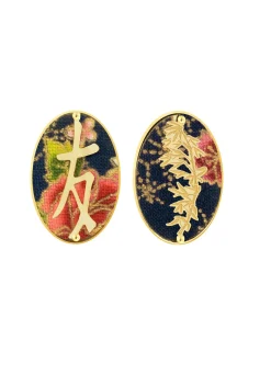 Lebole Maison Orecchini Amicizia Clips Ovale Blu