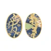 Lebole Maison Orecchini Amore Clips Ovale Azzurro