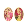 Lebole Maison Orecchini Amore Clips Ovale Fucsia