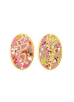 Lebole Maison Orecchini Amore Clips Ovale Rosa