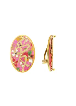 Lebole Maison Orecchini Amore Clips Ovale Rosa