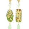 Lebole Maison Orecchini Amore Mini Verde Giada