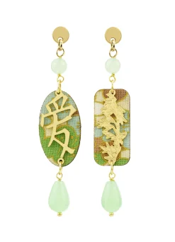 Lebole Maison Orecchini Amore Mini Verde Giada