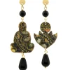 Lebole Maison Orecchini Buddha Mini Nero
