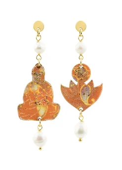 Lebole Maison Orecchini Buddha Mini Perla