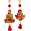 Lebole Maison Orecchini Buddha Mini Rubino