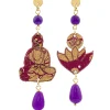 Lebole Maison Orecchini Buddha Mini Viola