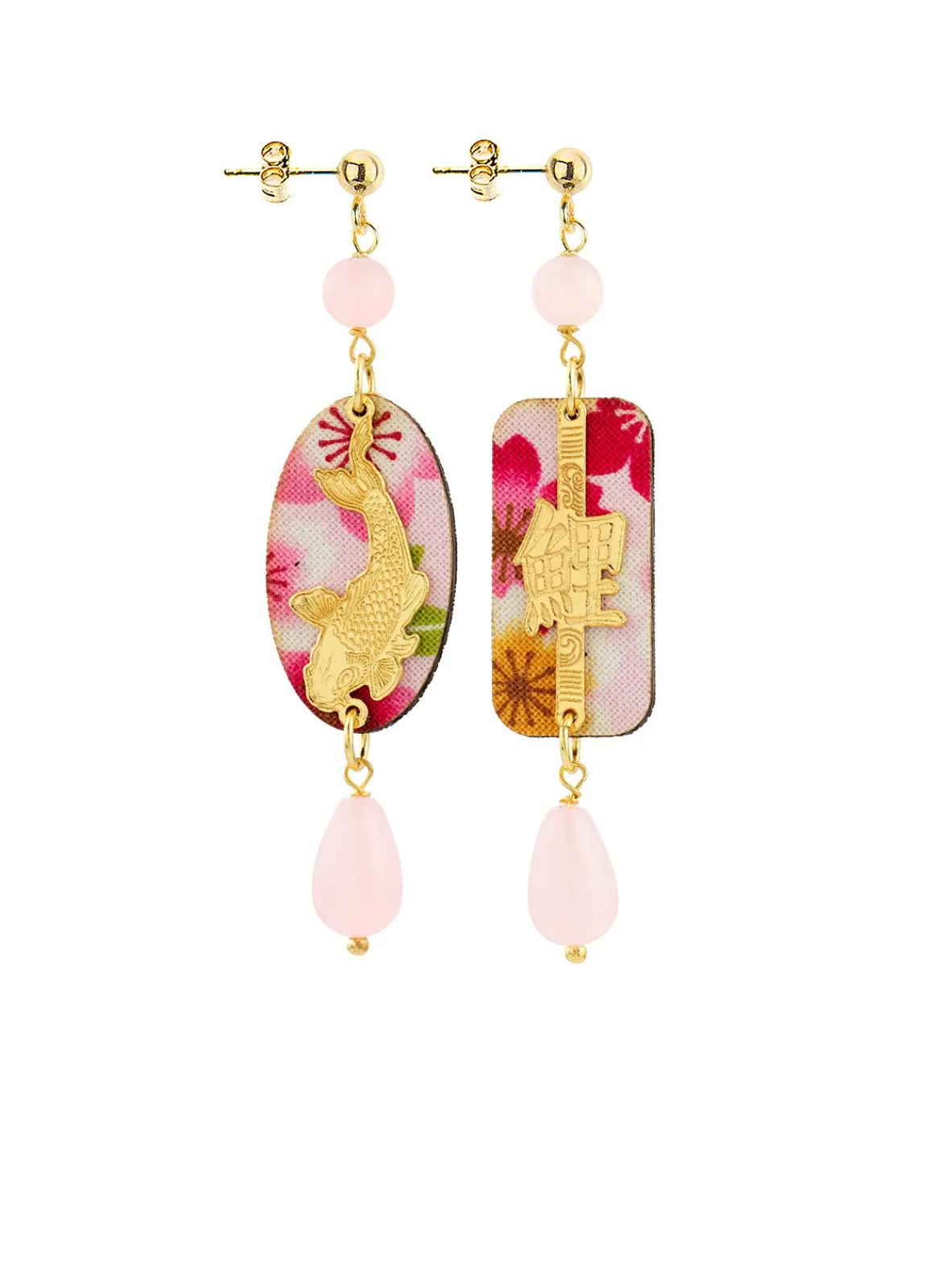 Lebole Maison Orecchini Carpa Mini Rosa