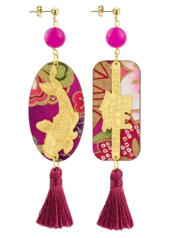 Lebole Maison Orecchini Carpa Nappa Fucsia