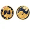Lebole Maison Orecchini Carpe Clips Tondo Blu