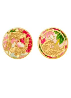 Lebole Maison Orecchini Carpe Clips Tondo Fucsia