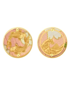 Lebole Maison Orecchini Carpe Clips Tondo Rosa
