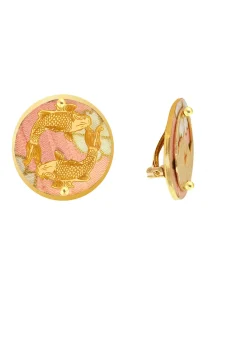 Lebole Maison Orecchini Carpe Clips Tondo Rosa