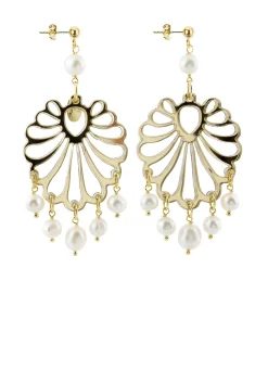 Lebole Maison Orecchini Chandelier Conchiglia Pexi Perla