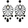Lebole Maison Orecchini Chandelier Conchiglia Plexi Nero