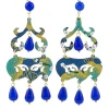 Lebole Maison Orecchini Chandelier Corto Blu
