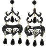 Lebole Maison Orecchini Chandelier Corto Nero