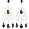 Lebole Maison Orecchini Chandelier Corto Plexi Trasparente
