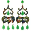 Lebole Maison Orecchini Chandelier Corto Verde