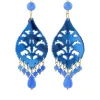 Lebole Maison Orecchini Chandelier Goccia Lunga Pexi Azzurro