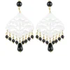 Lebole Maison Orecchini Chandelier Goccia Plexi Trasparente