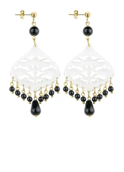 Lebole Maison Orecchini Chandelier Goccia Plexi Trasparente