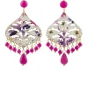 Lebole Maison Orecchini Chandelier Goccia Fucsia
