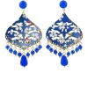 Lebole Maison Orecchini Chandelier Goccia Blu
