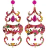 Lebole Maison Orecchini Chandelier Lungo Fucsia