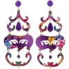 Lebole Maison Orecchini Chandelier Lungo Viola