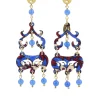 Lebole Maison Orecchini Chandelier Mini Azzurro