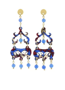 Lebole Maison Orecchini Chandelier Mini Azzurro
