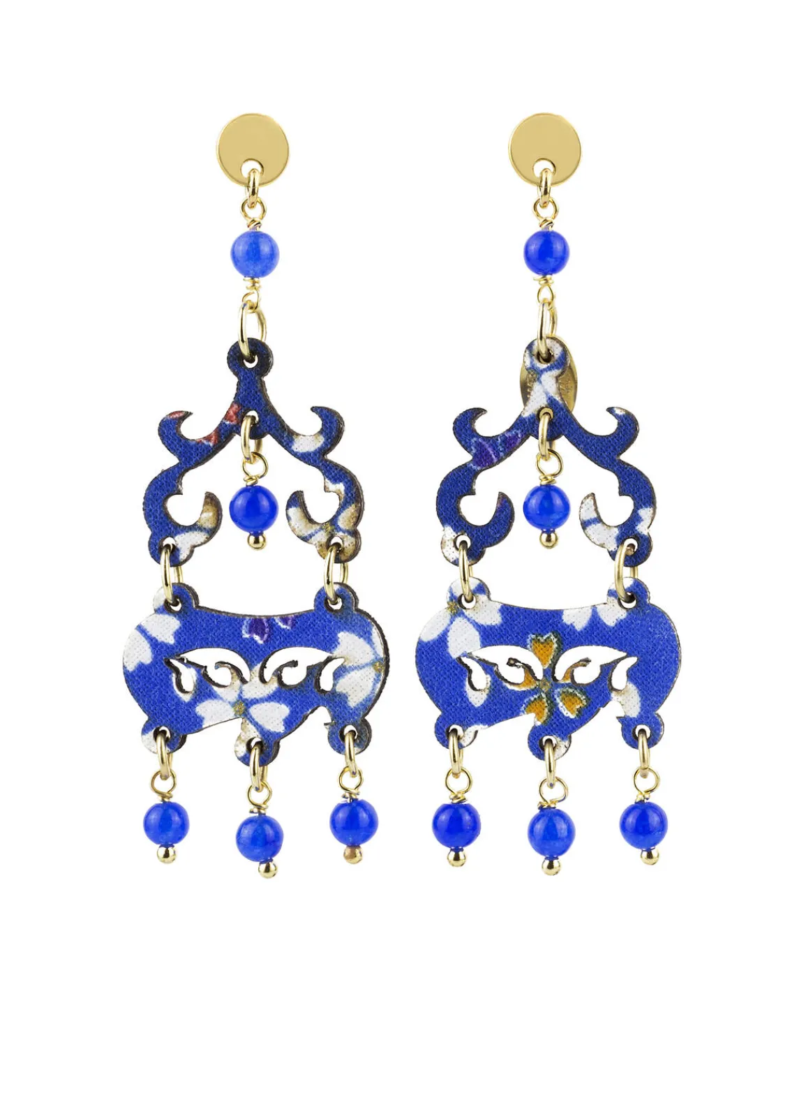 Lebole Maison Orecchini Chandelier Mini Blu