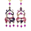 Lebole Maison Orecchini Chandelier Mini Fucsia