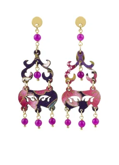 Lebole Maison Orecchini Chandelier Mini Fucsia